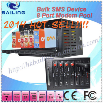 8 Port USB GSM Pool / Multi SIM Card Modem with Free SMS Software